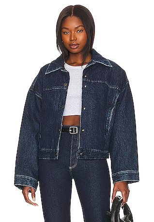 levi's womens cropped denim jacket