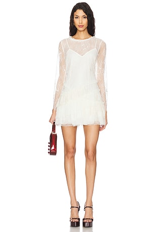 chinese dress ladies Diane von Furstenberg Zarita Lace Mini Dress Ivory Size 4 – Celebrity Owned