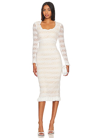 white long sleeve off the shoulder maxi dress PinkBlush Beige Lace Off Shoulder Long Sleeve Maxi Dress