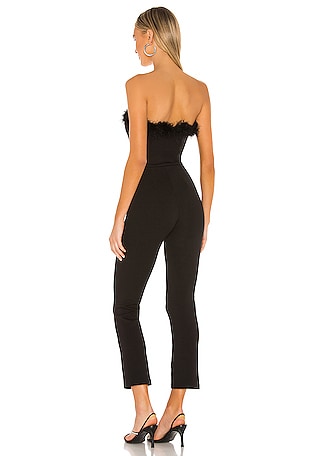 DEMI BLACK BANDEAU JUMPSUIT