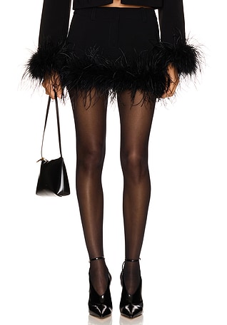 スカート feather volume miniskirt FEATHER MAXI SKIRT – CRUSH Collection