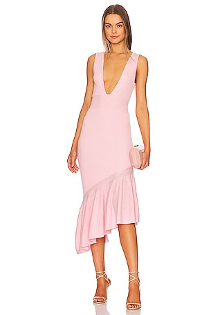 Panya Ruffle Midi Dress