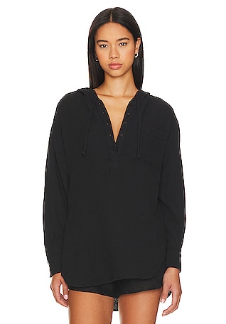 Splendid Burnout Tunic Hoodie