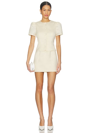 damson madder yellow polka dot dress lilo mini dress- butter spot  Damson Madder