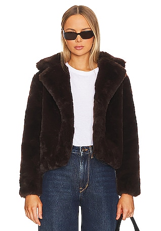 Minkpink shop shearling coat