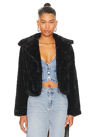 Faux fur jacket