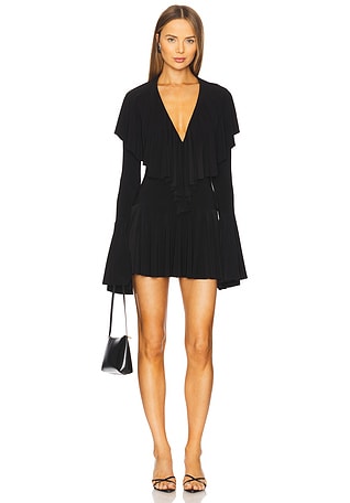 さゆ ♡ ❣️ Mary logo flare mini dress 12-31-18_Studio_2_OD_09-22-