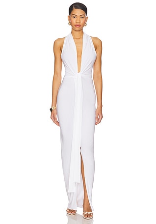 Tie Front Halter Gown Norma Kamali $275 