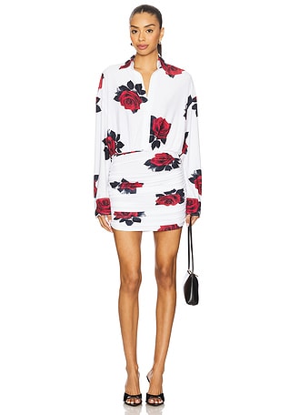 Boyfriend Neck Mini Dress Norma Kamali $250 