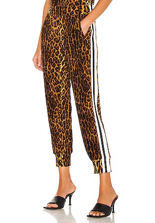 Norma kamali side on sale stripe jog pant