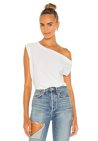 One Shoulder Tops  Crop, Ruffle & Leather Top