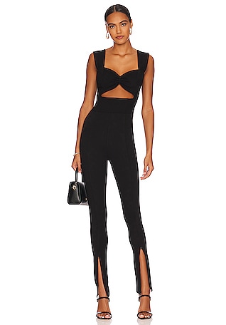 cut-out flowy jumpsuit