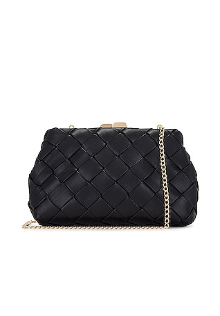 Joli Black Leather Quilted Camera Bag