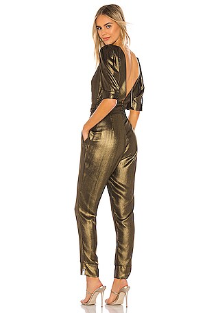 sofia metallic jumpsuit