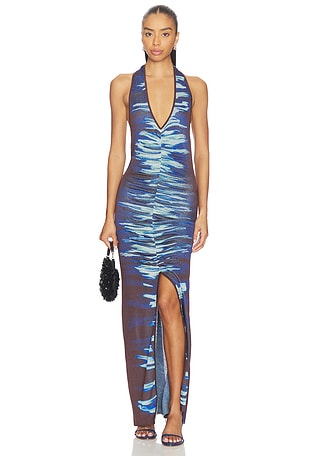 brooklyn wavy asymmetric dress dupe Sequin Asymmetric Ruffle Hem Maxi Dress, Beige Sliver  Jolie Moi Retail