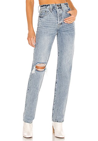 high waisted designer jeans