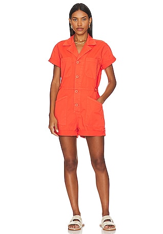 Orange romper outlet womens