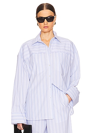 Remi Cotton Sleep Shirt - Blush Stripe – Jasmine and Will