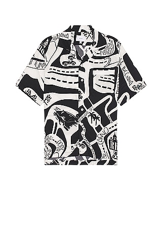 Rhude paisley-print shirt - Black