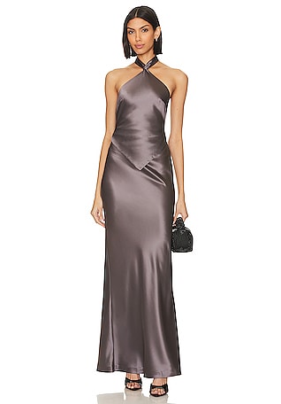 Ester halter mermaid clearance gown