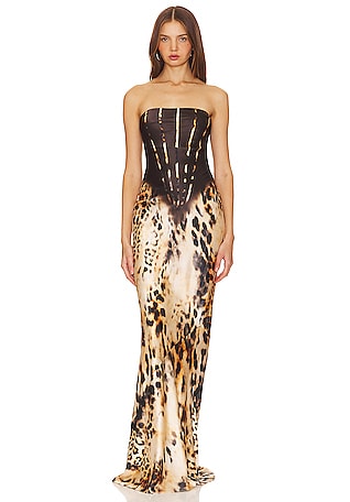 Ralph Lauren Strapless Dress Womens Size 6 Multicolor $245 Paisley Bow Midi