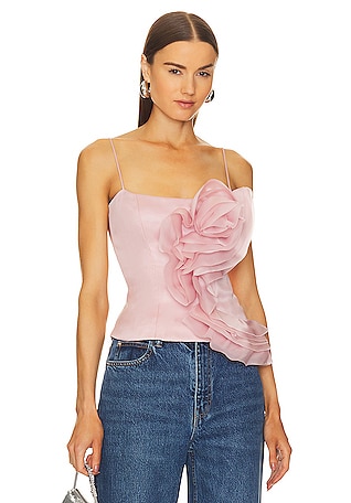 Puffed-Sleeve Velvet Corset Top By Rozie Corsets