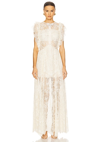 Women's White lace midi dress | Spring 2025 Collection