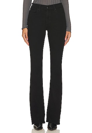 7 For All Mankind Women's Super Stretch Vegan Leather Ultra High Rise  Skinny Boot Jeans, Black, 27 at  Women's Clothing store