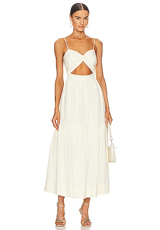 off shoulder tiered maxi dress Claire