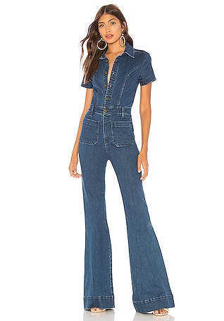 Korean Style High Waist Denim Denim Jumpsuit For Ladies For Women Loose Fit  Straight Jeans With Casual Style LXS 201105 From Mu02, $27.51 | DHgate.Com