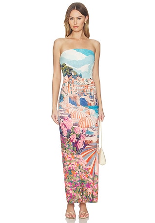 dupe designer dresses REVOLVE Mobile zimmermann dupes Taro C Dress in st-red-cocktail-dress Color:Ecru/Charcoal