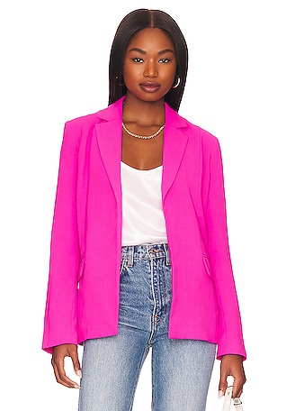 Bright pink hotsell blazer womens