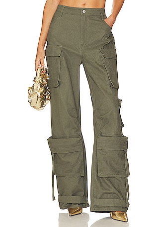 ZAFUL High Rise Tie Waist Ribbed Jogger Pants In COFFEE