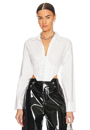Rebellious Fashion - Top bustier style corset - Blanc