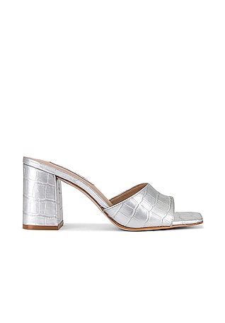 Steve madden sale silver mules