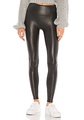 SPANX, Pants & Jumpsuits, Spanx Fauxleather Fleece Lined Leggings Size  Medium Petite