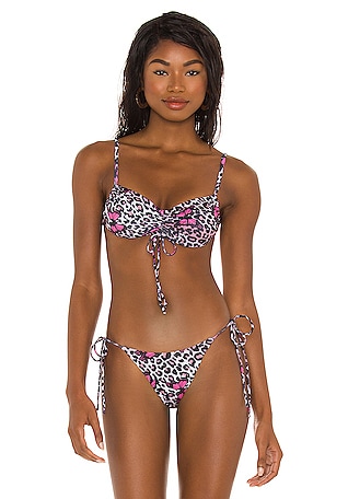 Kulani Kinis Long Crop Bikini Top - Acacia – Sand Surf Co.