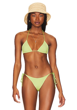 Siren Jade Square Bralette Bikini Top