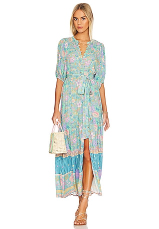 Flora Strappy Maxi Dress – SPELL