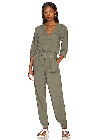 Women's Long-Sleeve Utility Jumpsuit, Women's Clearance