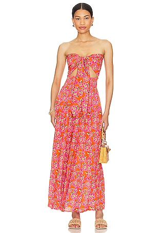 Gracelynn Tiered Short Sleeve Floral Maxi Dress – ASTR The Label