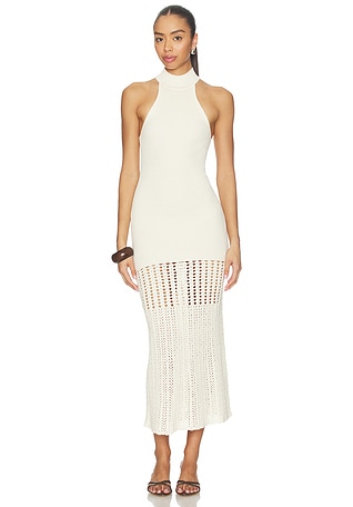 chinese dress ladies Palermo Embellished Bandeau Cowl Neck Maxi Dress in Beige