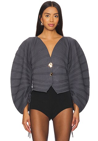 Pebble Pleated Cardigan