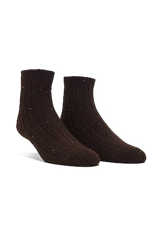 Wellbeing Embroidered Crew Sock
