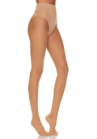 Beige Control sheer shorts, Wolford