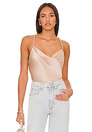 MINKPINK Yuli Cowl Cami Top in Gold | REVOLVE