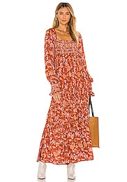 Free People Getaway Maxi Dress in Ivory 