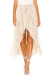 Jupe Sarong Free People Sunray Floral Bleu Taille 0 - 100% Viscose, Neuf Avec étiquettes