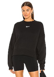 nsw qz fleece pullover in black nike