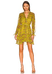 SALONI Pixie Dress in Canary Blossom | REVOLVE